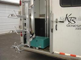 Electric saddle rack for a small tack area